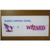 Image 1 : Sign: Hawaii National Bank Wizard 24"x11"