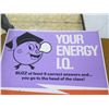 Image 2 : Vintage Paper Sign: Your Energy IQ Quiz 33"x22"