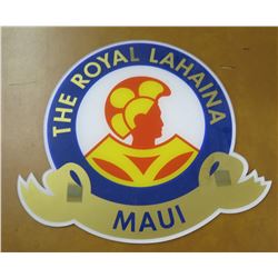 Round Sign: The Royal Lahaina Maui 15" Diameter