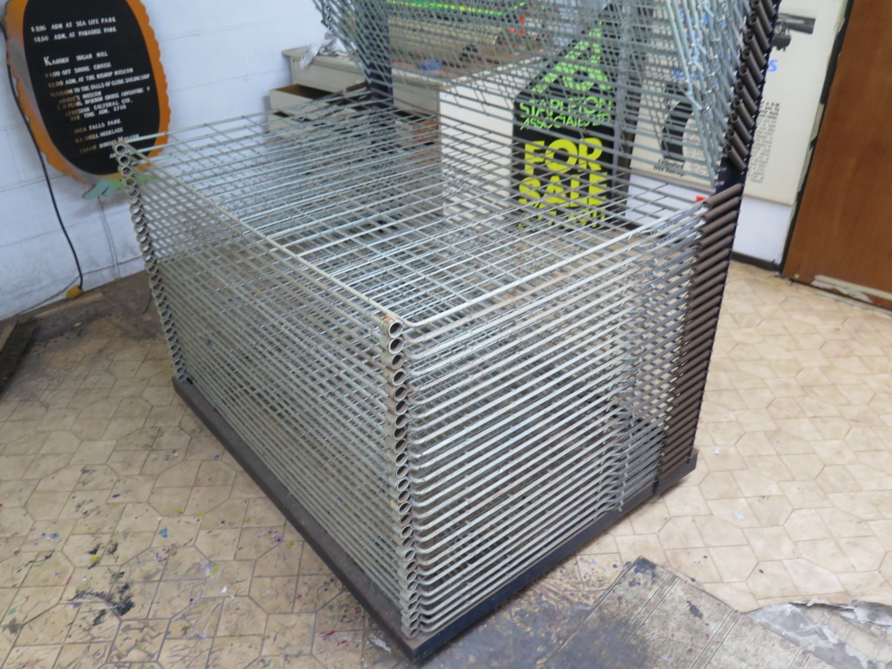Sign Drying Rack Commercial Metal Wire Sign Drying & Storage Rack (available for pick-up ...