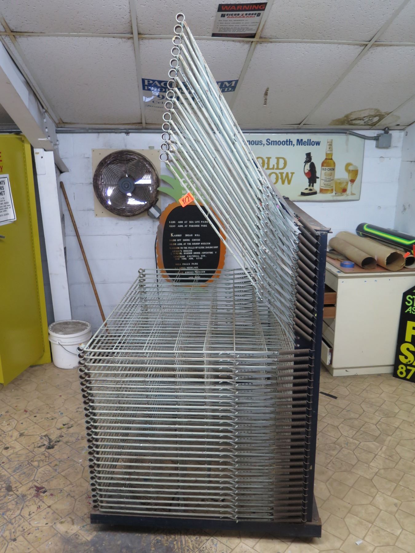 Sign Drying Rack Commercial Metal Wire Sign Drying & Storage Rack (available for pick-up ...