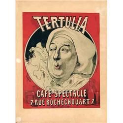 Advertising poster, shows  - TERTULIA