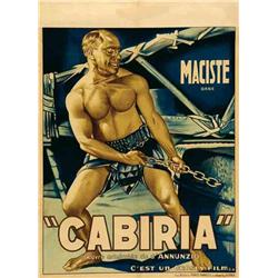 French mute movie poster - CABIRIA