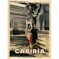 French mute movie poster - CABIRIA