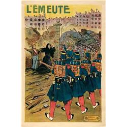 French mute movie poster - L'EMEUTE