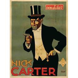 French mute movie poster - NICK CARTER