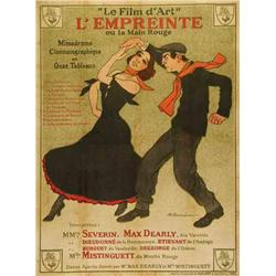 French mute movie poster - L'EMPREINTE