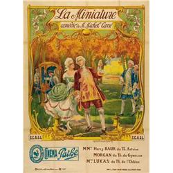 French mute movie poster - LA MINIATURE