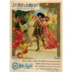 French mute movie poster - LE ROY
