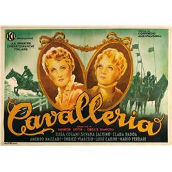 Italian movie poster - CAVALLERIA