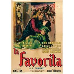 Italian movie poster - LA FAVORITA