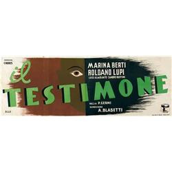 Italian movie poster - IL TESTIMONE