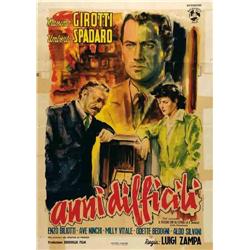 Italian movie poster - ANNI DIFFICILI
