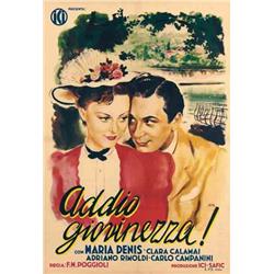 Italian movie poster - ADDIO GIOVINEZZA