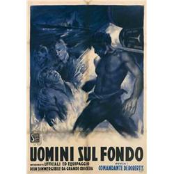Italian movie poster - UOMINI SUL FONDO