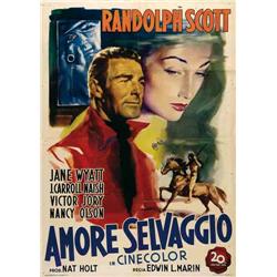 Western movie poster - AMORE SELVAGGIO