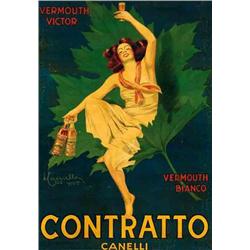 Italian advertising poster - CONTRATTO