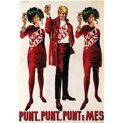 Italian advertising poster, beverage