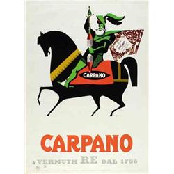 Italian advertising poster - CARPANO