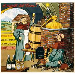 Italian advertising poster - BOCCHINO
