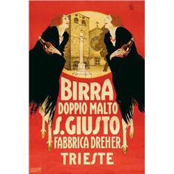Italian advertising poster, beverage