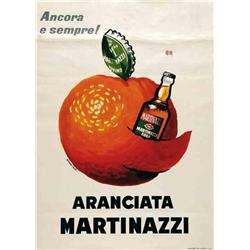 Italian advertising poster, beverage