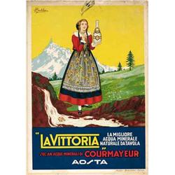 Italian advertising poster, beverage