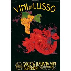 Italian advertising poster, beverage