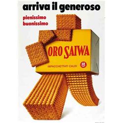 Italian advertising poster - SAIWA