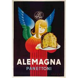 Italian advertising poster - ALEMAGNA