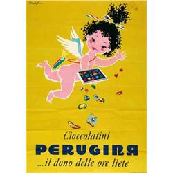 Italian advertising poster - PERUGINA