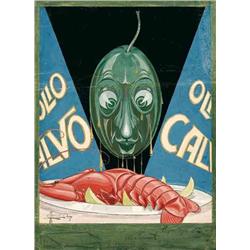 Italian advertising poster - CALVO