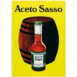 Italian advertising poster - SASSO