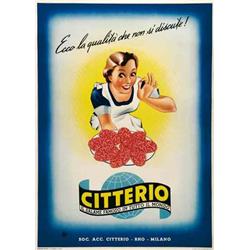 Italian advertising poster - CITTERIO