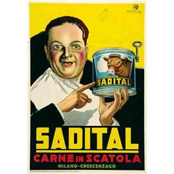 Italian advertising poster - SADITAL