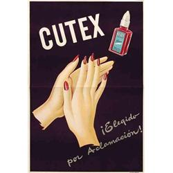 Italian advertising poster - CUTEX