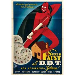 Italian advertising poster - DDT