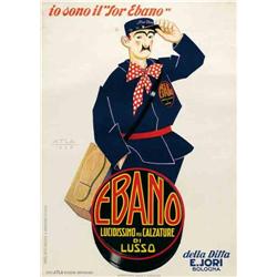 Italian advertising poster - EBANO