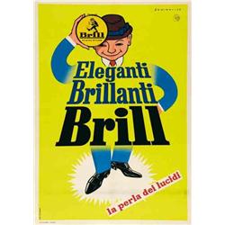 Italian advertising poster - BRILL