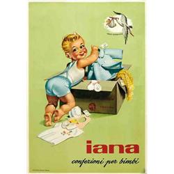 Italian advertising poster - IANA