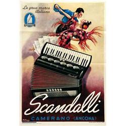 Italian advertising poster - SCANDALLI