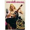 Image 1 : Italian advertising poster - CGE RADIO