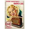 Image 1 : Italian advertising poster - CGE RADIO