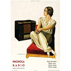 Italian advertising poster - PHONOLA