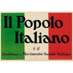 Italian advertising poster, publishing