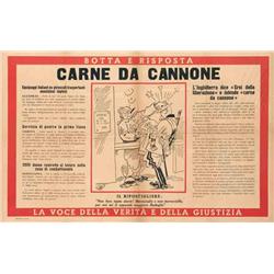 Italian advertising poster, newspaper