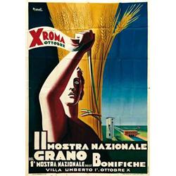 Italian advertising poster, agriculture