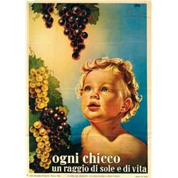 Italian advertising poster, agriculture