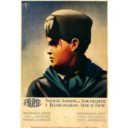 Italian advertising poster, insurance