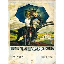 Italian advertising poster, insurance